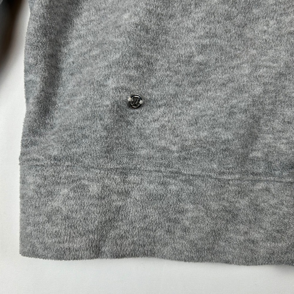 Lululemon Heathered Core Light Gray Go Forward Pullover Size 6 W3CQNS - Picture 4 of 10